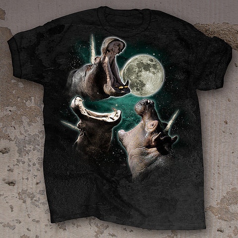 The 3 Hippopoticorn Moon T-Shirt